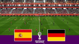 PES | SPAIN VS GERMANY • FIFA WORLD CUP QATAR 2022 | Gameplay