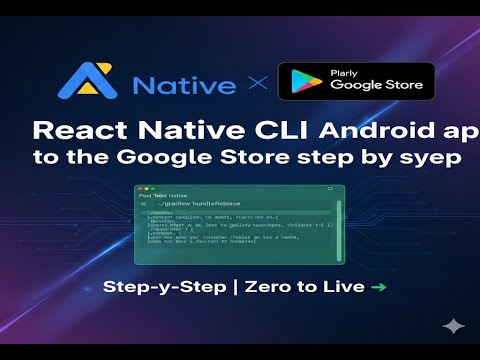 Publish your React Native CLI App to Google Play Store - YouTube