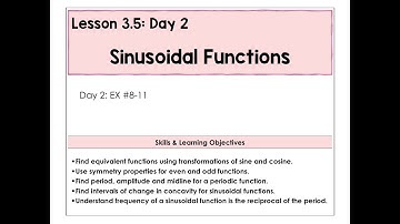 3.5-B Sinusoïdale Functies Video