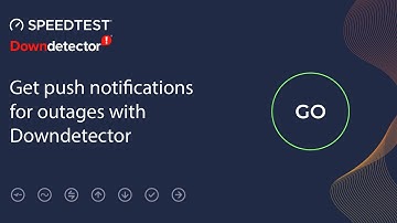 Find out first when the internet is down with push notifications from Downdetector