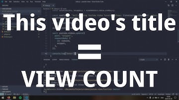 Autoupdating video title like Tom Scott