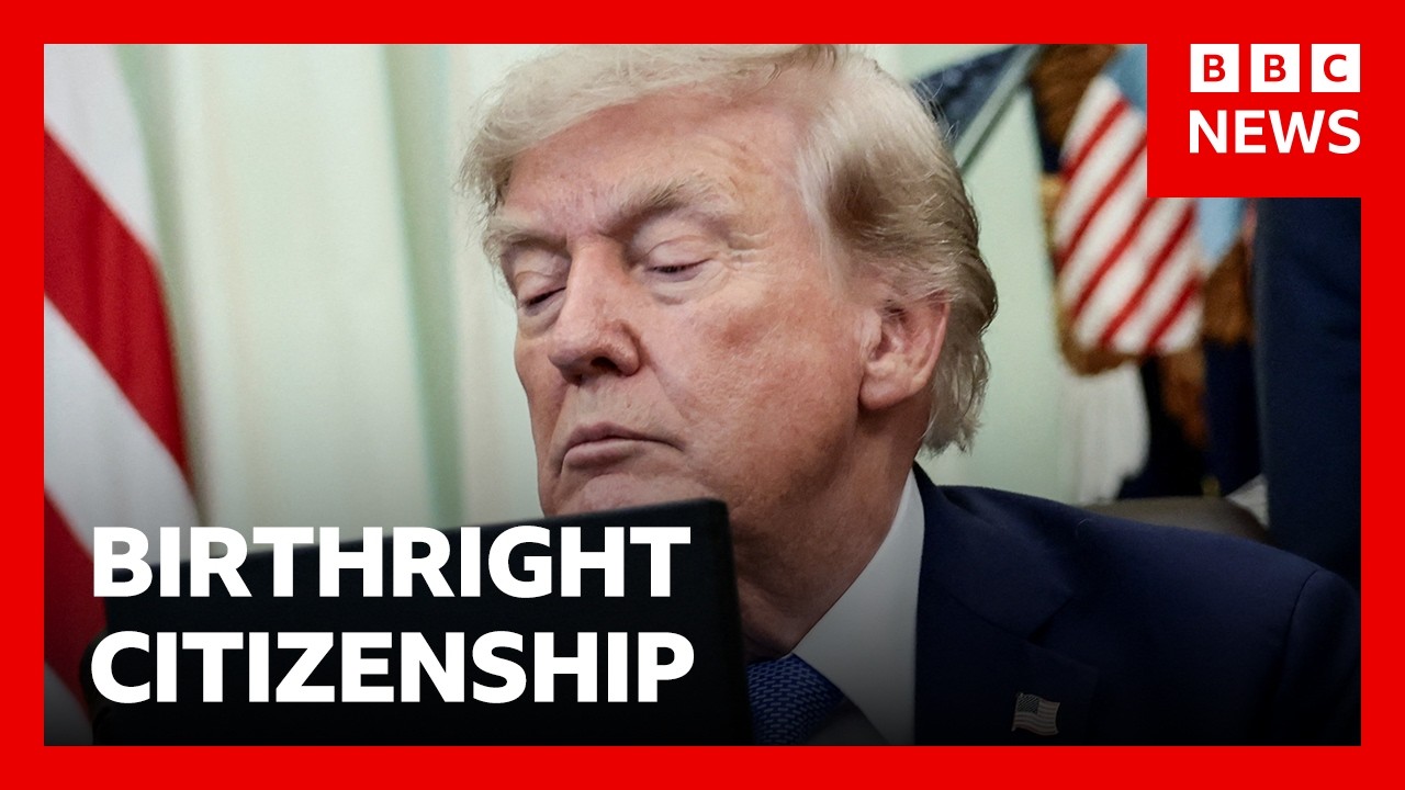 Trump again targets US birthright citizenship | BBC News