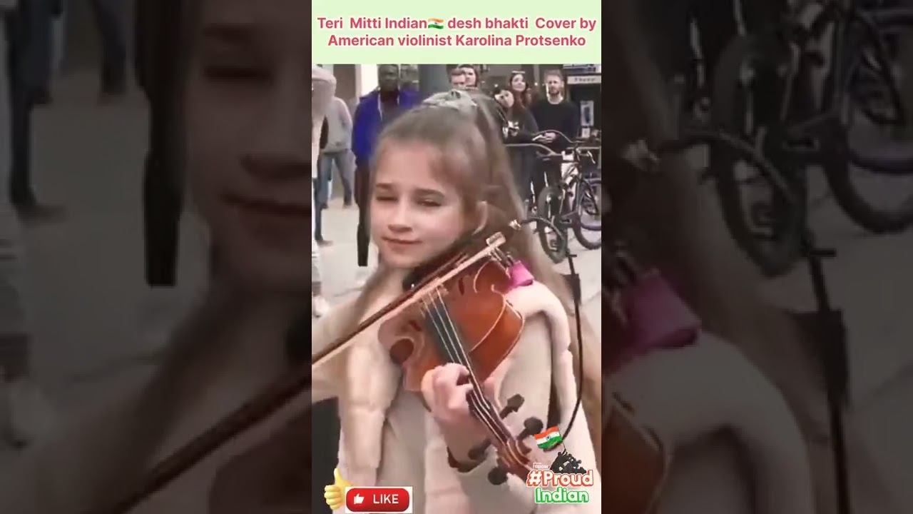 Teri Mitti 🇮🇳  cover by foreigners Violinist Karolina Protsenko #shorts #keshari #karolinaprotsenko