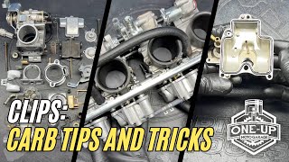 Carburetor Tips and Tricks for Tuning, Cleaning, and Rebuilding ALL Carbs | One-Up Moto Clips