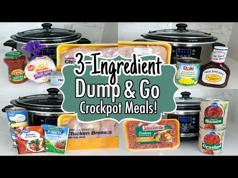 6 CHEAP & STUNNING CROCKPOT DINNERS, The EASIEST Dump and Go Slow Cooker  Recipes!