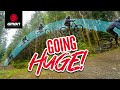 These jumps are massive  riding pro lines at dyfi bike park