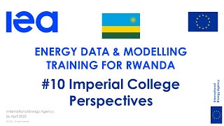 IEA Training for Rwanda on statistics and modelling: Imperial College Perspectives