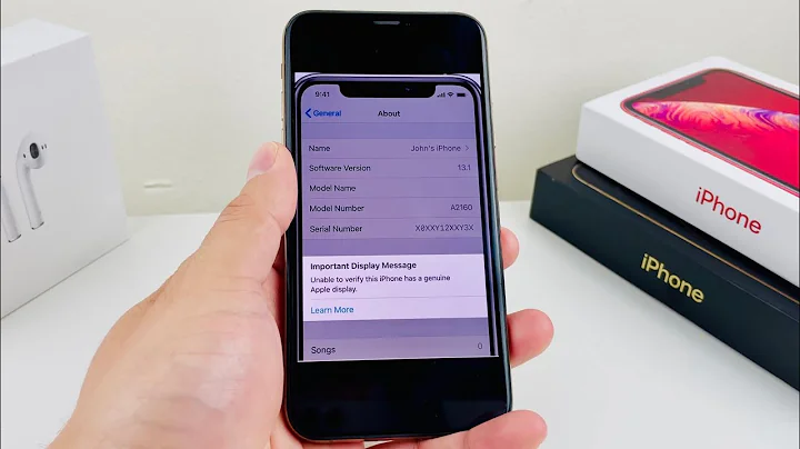 Unable to verify this iPhone has a genuine Apple display. Important Display Message (Explained)