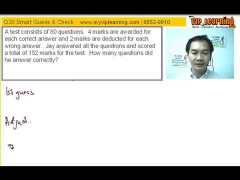 PSLE Math Guess and Check Method.wmv