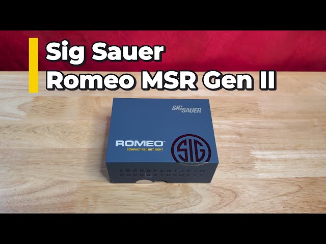 Sig Sauer Romeo MSR Gen II - Review - YouTube