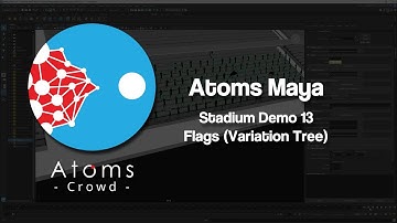 AtomsMaya 6.0.1 - Stadium Demo 13 - Flags (Variation Tree)