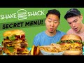 EATING EVERYTHING on SHAKE SHACK MENU + Secret Items?! | Fung Bros
