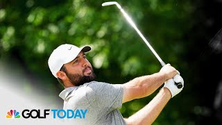 Scottie Scheffler working his putts before 2024 Charles Schwab Challenge | Golf Today | Golf Channel