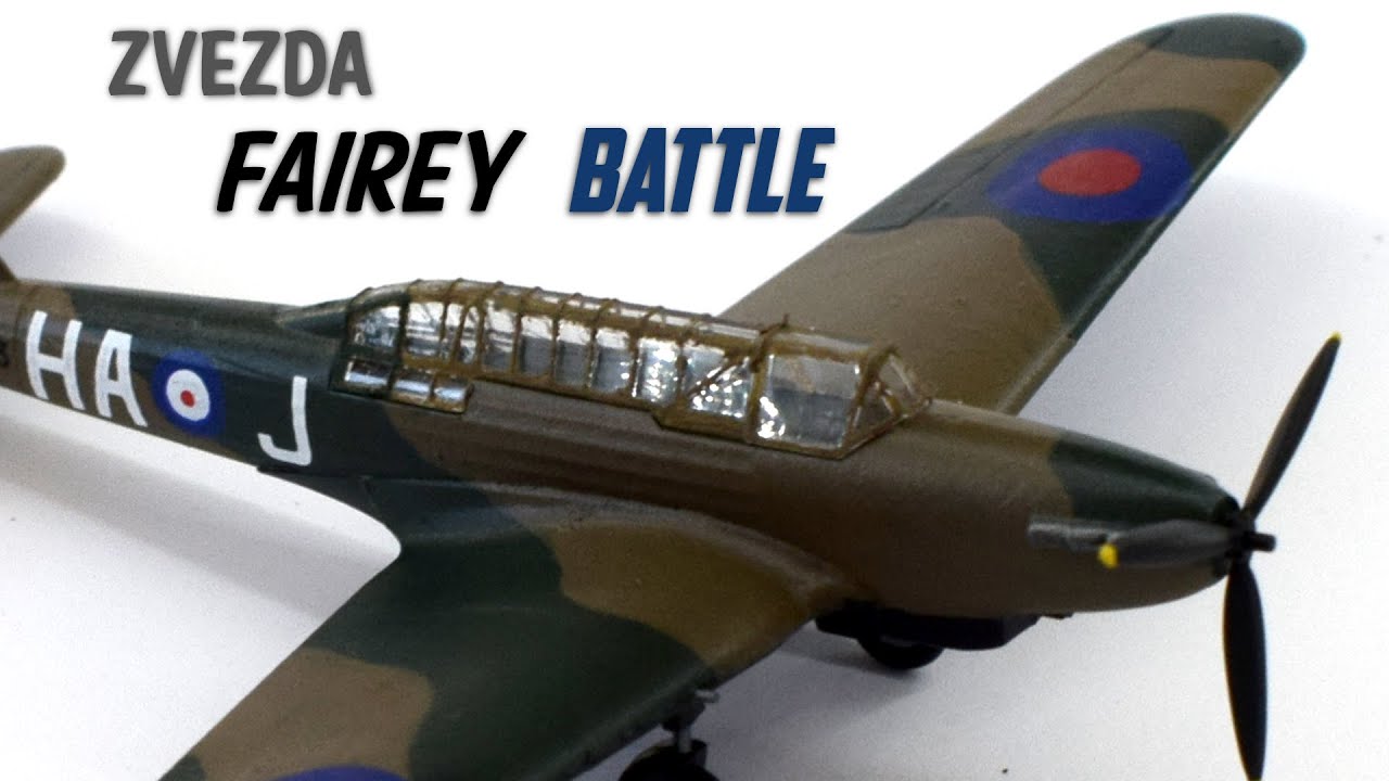 Zvezda Fairey Battle 1/144 Scale Plastic Model Kit Build & Review
