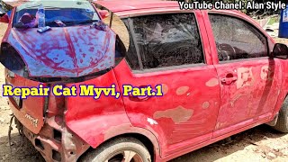 Repair Cat / Touch-Up Body Produa Myvi. Clear Coat Dah Rosak Teruk. Part.1 @sayapastisegalamacam6106