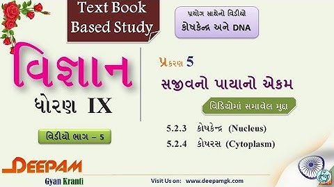 STD 9 || SCIENCE || CH 05 || સજીવનો પાયાનો એકમ || Video-05 || #DHARMESHKANTHARIYA
