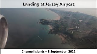 Landing at Jersey Airport, Channel Islands - 3 September, 2022