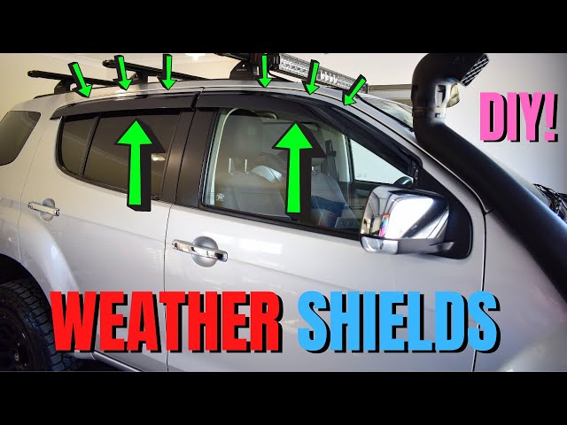 How to Install WEATHER SHIELDS to your Vehicle