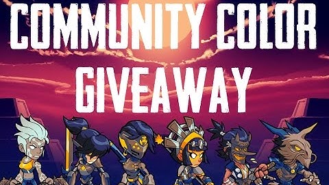 Click here to know the winners! - Community Colors Giveaway (2 cc