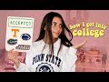 how I got into every college I applied to (my stats & advice)