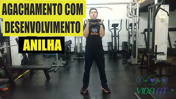 Agachamento   Desenvolvimento com Anilha