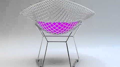 3D Model of Bertoia Diamond Chair Review