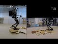 Humanoid Robot LOLA Walks on Loose Wooden Boards