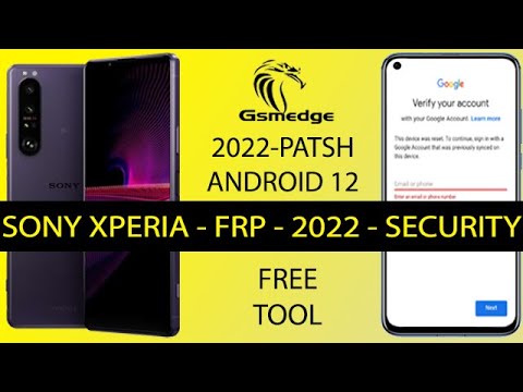 Remove Frp All Sony Xperia 2022 Remove Google Account Android 12