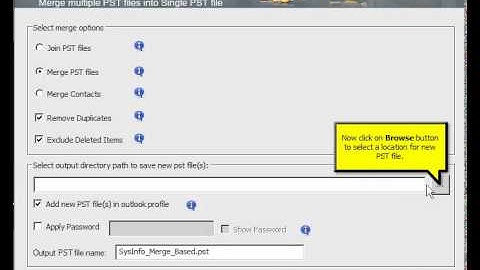 Easily Merge MS Outlook PST Files | SysInfoTools PST Merge Tool