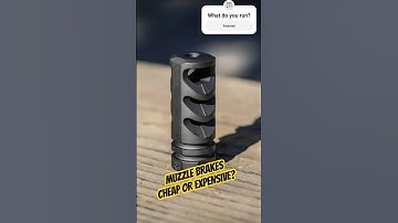 Cheap vs Expensive Muzzle Brakes #facts #guns #shorts #youtubeshorts #trending