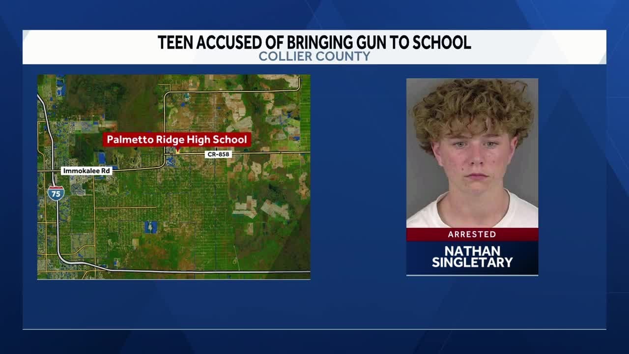 Teen accused of bringing gun on campus of Palmetto Ridge High School ...