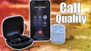 Powebeats Pro VS Airpod 2 Call Quality Test, Who Has The Best Mic?
