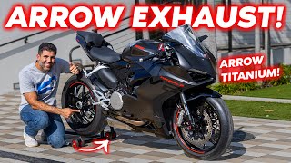BEST Sounding Exhaust for the Ducati Panigale V2?! | Arrow Titanium Exhaust Install!