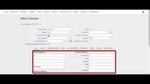 Sage Business Cloud - Accounting: Adding a Customer