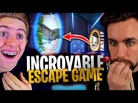 Incroyable !! Personne n'y avait pensé... Portal Escape Game avec Michou sur Fortnite Créatif !