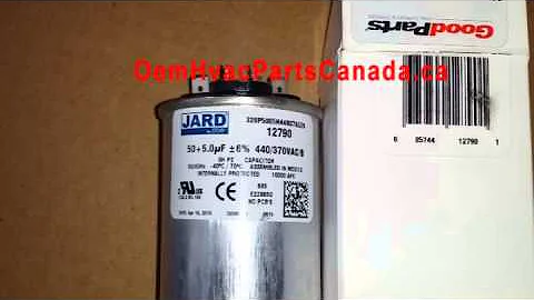 50+5 uf MFD 370/440v Round Dual Run Capacitor