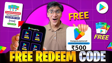FREE REDEEM CODES INSTANT 🤩 | ₹500 REDEEM CODE FREE | HOW TO GET GOOGLE PLAY STORE REDEEM CODES FREE