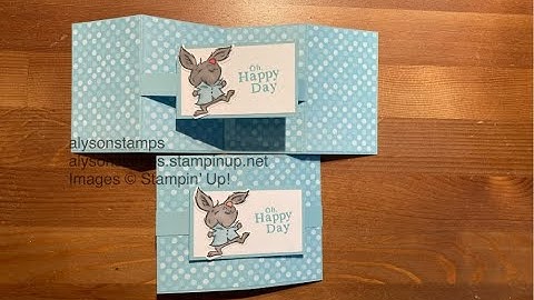 Floating Centre Panel Gate Fold Card Stamping Tutorial Technique Tuesday