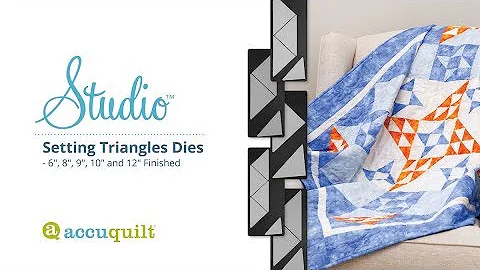 Easily create on-point quilts with the NEW AccuQuilt Studio Setting Triangles Dies!