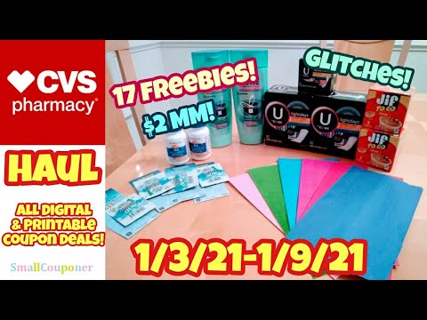 CVS Haul 1/3/21-1/9/21! Freebies, Glitches, and Moneymaker! All Digital and Printable Coupon Deals!