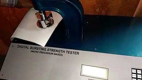 Bursting strength tester digital