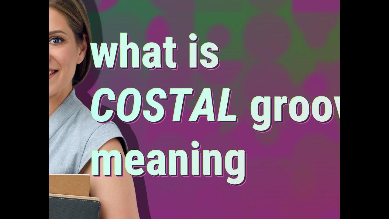 Costal groove meaning of Costal groove YouTube
