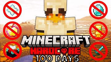 I Survived 100 Days in Hardcore Minecraft, But I Banned an item Every Day
