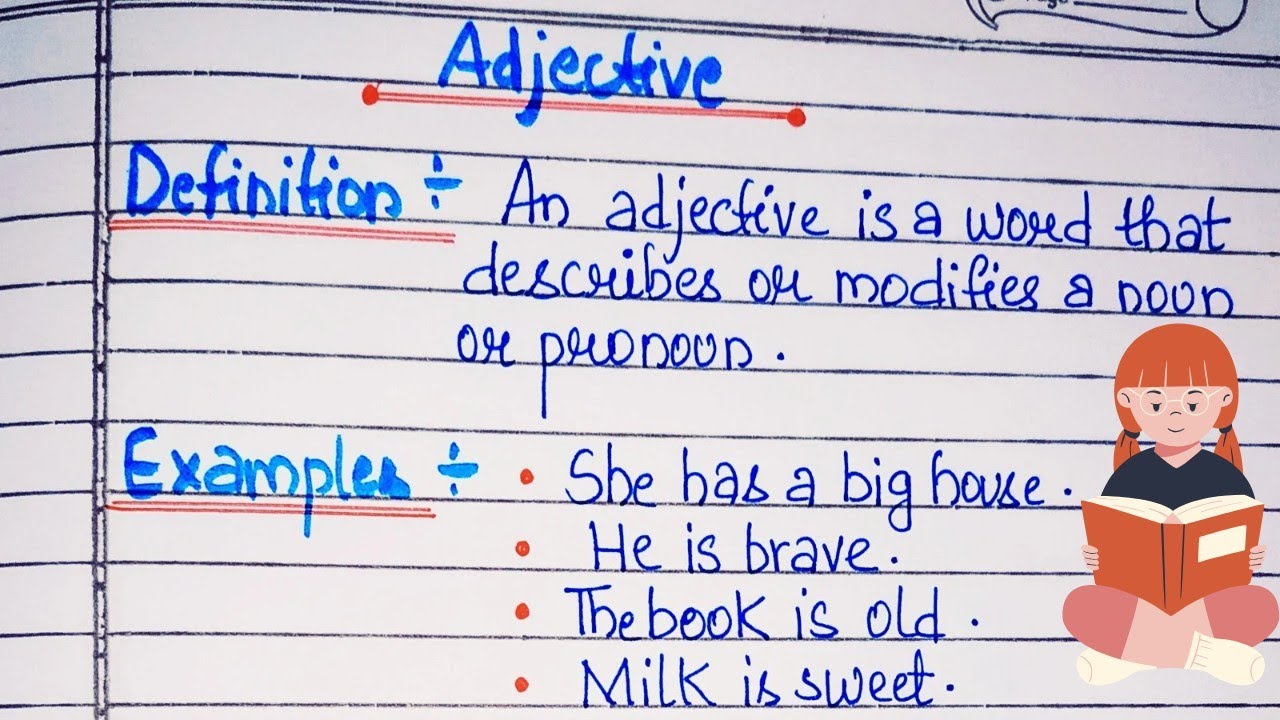 What Is Adjective/Parts Of Speech/Definition of Adjective/How many types of adjective