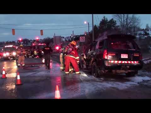 Northumberland OPP Cruiser Fire Brighton March 8, 2021