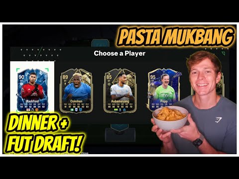 FC 24 ASMR | Dinner & A FUT Draft - Pasta Mukbang