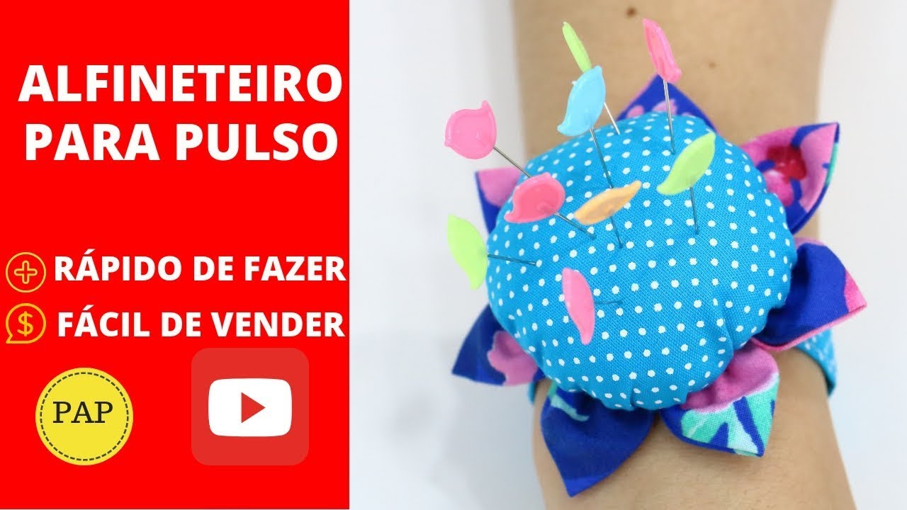 PASSO A PASSO - ALFINETEIRO PARA PULSO