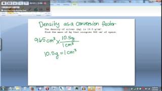 Density as a conversion Factor