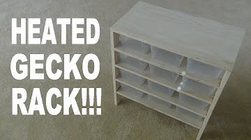 How To Build A Leopard Gecko Housing Rack!!! (With Built In heater!)