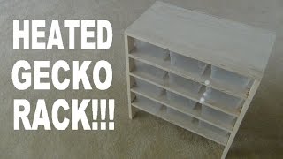 How To Build A Leopard Gecko Housing Rack!!! (With Built In heater!)